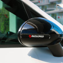 Load image into Gallery viewer, Brand New 2PCS Mazdaspeed Real Carbon Fiber Black Car Trunk Side Fenders Door Badge Scratch Guard Sticker