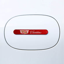Load image into Gallery viewer, Brand New 1PCS Cadillac Real Carbon Fiber Red Car Trunk Side Fenders Door Badge Scratch Guard Sticker