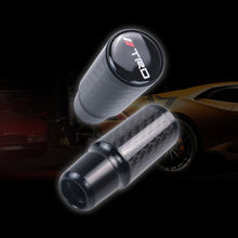 Load image into Gallery viewer, Brand New Universal TRD Black Real Carbon Fiber Racing Gear Stick Shift Knob For MT Manual M12 M10 M8