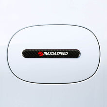 Load image into Gallery viewer, Brand New 8PCS Mazdaspeed Real Carbon Fiber Black Car Trunk Side Fenders Door Badge Scratch Guard Sticker