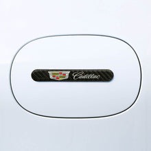 Load image into Gallery viewer, Brand New 2PCS Cadillac Real Carbon Fiber Black Car Trunk Side Fenders Door Badge Scratch Guard Sticker