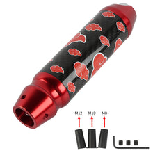 Load image into Gallery viewer, Brand New Naruto Akatsuki Cloud Universal Real Carbon Fiber Red Aluminum Automatic Transmission Racing Gear Shift Knob