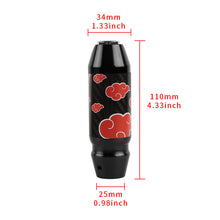 Load image into Gallery viewer, Brand New Universal Naruto Akatsuki Cloud Real Carbon Fiber Black Aluminum Automatic Transmission Racing Gear Shift Knob