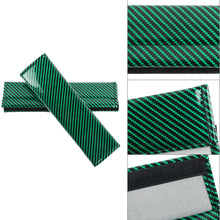 Load image into Gallery viewer, Brand New Universal 2PCS Green Carbon Fiber Look Car Seat Belt Covers Shoulder Pad