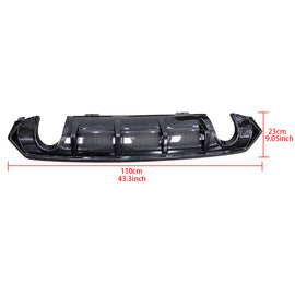 BRAND NEW Honda Civic 2016-2021 4DR SEDAN Rear Bumper Lip Diffuser Splitter Carbon Fiber Look