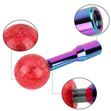 Load image into Gallery viewer, BRAND NEW UNIVERSAL V2 CRYSTAL BUBBLE RED ROUND BALL SHIFT KNOB MANUAL CAR RACING GEAR M8 M10 M12 &amp; Neo Chrome Shifter Extender Extension
