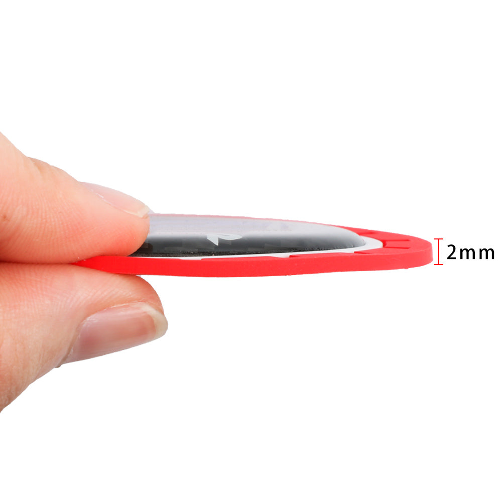 Brand New 2PCS SRT Real Carbon Fiber Car Cup Holder Pad Water Cup Slot Non-Slip Mat Universal