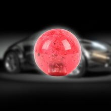 Load image into Gallery viewer, BRAND NEW UNIVERSAL V2 CRYSTAL BUBBLE RED ROUND BALL SHIFT KNOB MANUAL CAR RACING GEAR UNIVERSAL