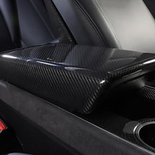 Load image into Gallery viewer, Brand New Real Carbon Fiber Center Console Armrest Box Cover For 2017-2025 Tesla Model 3 &amp; Model Y