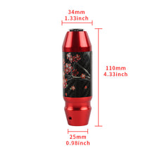 Load image into Gallery viewer, Brand New Universal Sakura Flower Real Carbon Fiber Red Aluminum Automatic Transmission Racing Gear Shift Knob