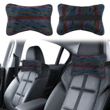 Brand New 1PCS JDM Recaro Style Fabric Material Car Neck Bone Style Headrest Pillow Fabric Racing Seat
