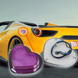 BRAND NEW 1PCS Purple Heart Shaped Side Marker / Accessory / Led Light / Turn Signal