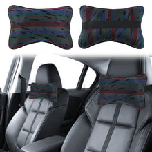 Load image into Gallery viewer, Brand New 2PCS JDM Recaro Style Fabric Material Car Neck Bone Style Headrest Pillow Fabric Racing Seat