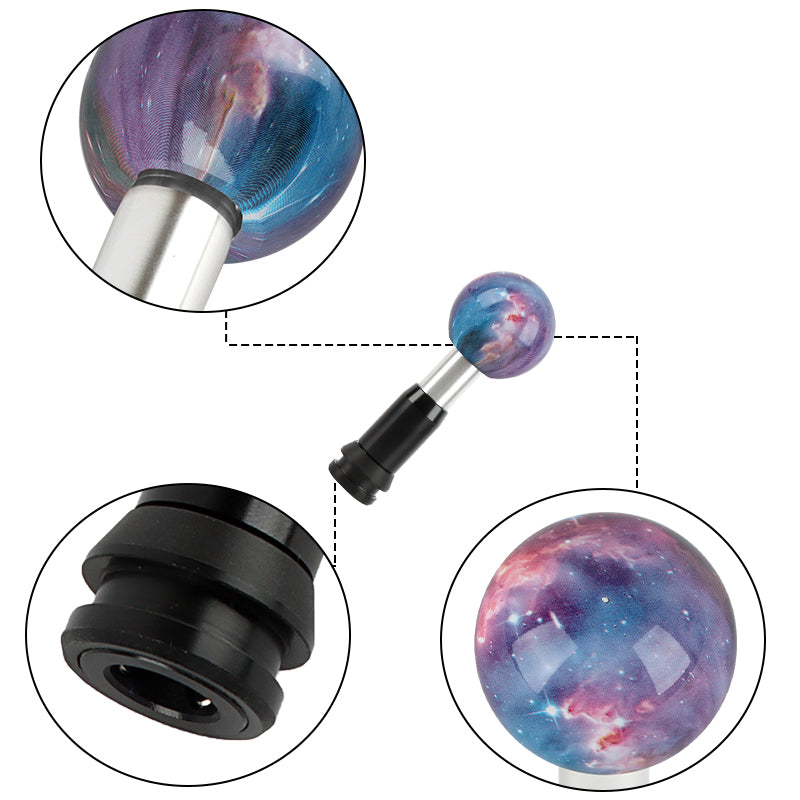 Brand New Star Galaxy Round Ball Aluminum Automatic Transmission Car Gear Shift Knob Shifter level