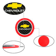Load image into Gallery viewer, Brand New 2PCS Chevrolet Real Carbon Fiber Car Cup Holder Pad Water Cup Slot Non-Slip Mat Universal
