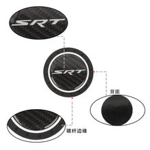 Load image into Gallery viewer, Brand New 2PCS SRT Real Carbon Fiber Car Cup Holder Pad Water Cup Slot Non-Slip Mat Universal