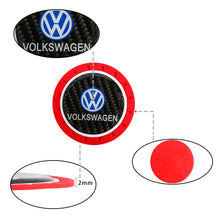 Load image into Gallery viewer, Brand New 2PCS Volkswagen Real Carbon Fiber Car Cup Holder Pad Water Cup Slot Non-Slip Mat Universal