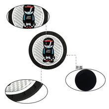 Load image into Gallery viewer, Brand New 2PCS MUGEN RACER Real Carbon Fiber Car Cup Holder Pad Water Cup Slot Non-Slip Mat Universal