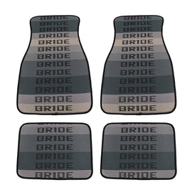 Brand New 4PCS UNIVERSAL BRIDE Racing Fabric Car Floor Mats Interior Carpets