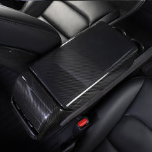 Load image into Gallery viewer, Brand New Real Carbon Fiber Center Console Armrest Box Cover For 2017-2025 Tesla Model 3 &amp; Model Y