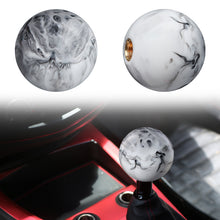 Load image into Gallery viewer, BRAND NEW UNIVERSAL JDM Pearl Round Starball White/Black Manual Gear Stick Shift Knob Lever Shifter M8 M10 M12