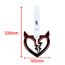 Load image into Gallery viewer, Brand New Devil Broken Heart Shaped Rainbow JDM TSURIKAWA Subway Bus White Handle Strap Charm Drift