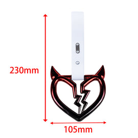 Brand New Devil Broken Heart Shaped Rainbow JDM TSURIKAWA Subway Bus White Handle Strap Charm Drift