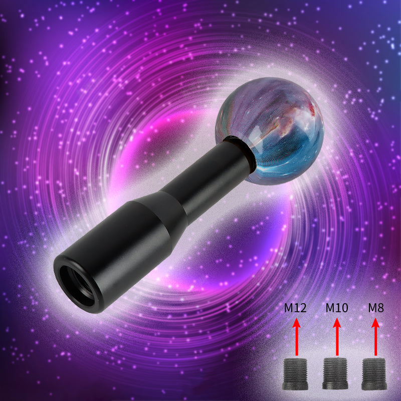 Brand New Universal Star Galaxy Manual Gear Stick Shift Knob M8 M10 M12 & Black Shifter Extender Extension