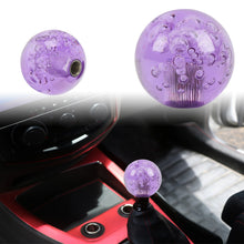Load image into Gallery viewer, BRAND NEW UNIVERSAL V2 CRYSTAL BUBBLE PURPLE ROUND BALL SHIFT KNOB MANUAL CAR RACING GEAR UNIVERSAL
