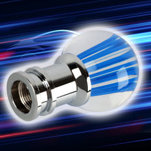 Load image into Gallery viewer, Brand New Universal Jdm Round Ball Crystal Clear Blue Stripes Manual Car Racing Gear Shift Knob Shifter M12 M10 M8