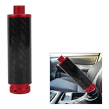 BRAND NEW UNIVERSAL 1PCS JDM Real Carbon Fiber Car Aluminum Red Handle Hand Brake Sleeve Protector Fitment Cover