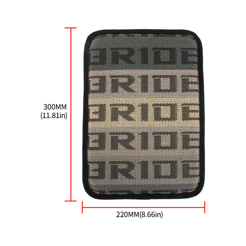 BRAND NEW BRIDE Gradation Fabric Car Armrest Pad Cover Center Console Box Cushion Mat