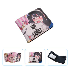 Brand New Unisex SPY X Family Anya Forger Anime Purse Short Bifold Fashion Leather Wallet