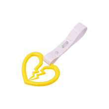 Load image into Gallery viewer, Brand New Broken Heart Yellow JDM TSURIKAWA Subway Bus Handle Strap Charm Drift