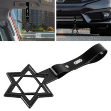 Load image into Gallery viewer, Brand New Hexagram Shaped Black JDM TSURIKAWA Subway Bus Black Handle Strap Charm Drift