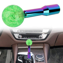 Load image into Gallery viewer, BRAND NEW UNIVERSAL V2 CRYSTAL BUBBLE GREEN ROUND BALL SHIFT KNOB MANUAL CAR RACING GEAR M8 M10 M12 &amp; Neo Chrome Shifter Extender Extension