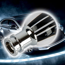 Load image into Gallery viewer, Brand New Universal Jdm Round Ball Crystal Clear Black Stripes Manual Car Racing Gear Shift Knob Shifter M12 M10 M8