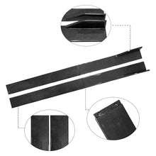 Load image into Gallery viewer, Brand New 4PCS Universal Car Side Skirt Extension Rocker Panel Body Lip Splitters Carbon Fiber