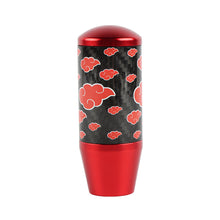 Load image into Gallery viewer, Brand New 9CM Universal Naruto Akatsuki Cloud Red Carbon Fiber Manual Gear Stick Shift Knob Lever Shifter M12 M10 M8