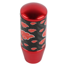Load image into Gallery viewer, Brand New 9CM Universal Naruto Akatsuki Cloud Red Carbon Fiber Manual Gear Stick Shift Knob Lever Shifter M12 M10 M8