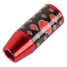 Load image into Gallery viewer, Brand New 9CM Universal Naruto Akatsuki Cloud Red Carbon Fiber Manual Gear Stick Shift Knob Lever Shifter M12 M10 M8