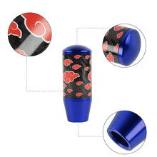 Load image into Gallery viewer, Brand New 9CM Universal Naruto Akatsuki Cloud Blue Carbon Fiber Manual Gear Stick Shift Knob Lever Shifter M12 M10 M8