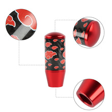 Load image into Gallery viewer, Brand New 9CM Universal Naruto Akatsuki Cloud Red Carbon Fiber Manual Gear Stick Shift Knob Lever Shifter M12 M10 M8
