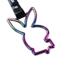Load image into Gallery viewer, Brand New Playboy Bunny Shaped Neo Chrome JDM TSURIKAWA Subway Bus Handle Strap Charm Drift