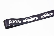 Load image into Gallery viewer, BRAND NEW AE86 Car Keychain Tag Rings Keychain JDM GT86 AE86 Drift Lanyard Black