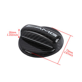 BRAND NEW UNIVERSAL MERCEDES BENZ AMG Real Carbon Fiber Gas Fuel Cap Cover For Mercedes Benz