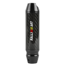 Load image into Gallery viewer, Brand New Ralliart Universal Real Carbon Fiber Black Aluminum Automatic Transmission Racing Gear Shift Knob