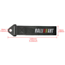 Load image into Gallery viewer, Brand New Ralliart Carbon Fiber High Strength Tow Towing Strap Hook For Front / REAR BUMPER JDM