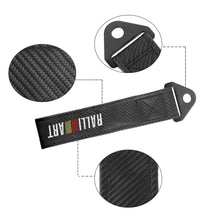 Load image into Gallery viewer, Brand New Ralliart Carbon Fiber High Strength Tow Towing Strap Hook For Front / REAR BUMPER JDM