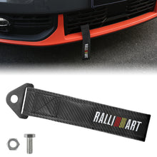 Load image into Gallery viewer, Brand New Ralliart Carbon Fiber High Strength Tow Towing Strap Hook For Front / REAR BUMPER JDM